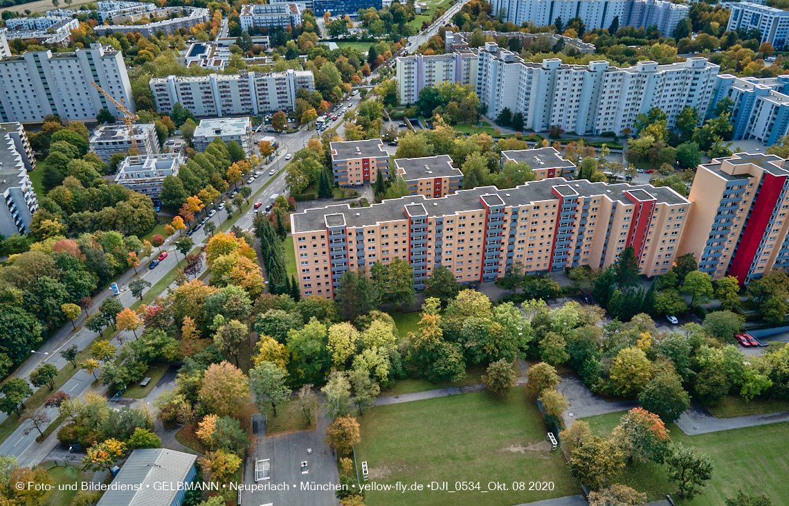 08.10.2020 - Aufstockungsbaustelle Oskar-Maria-Graf-Ring in Neuperlach